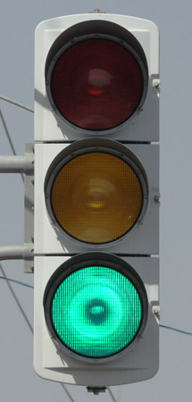 北区北３７条西７丁目の縦型信号機