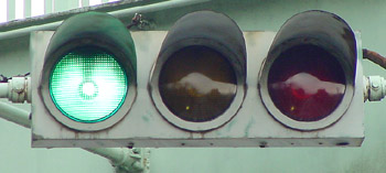 左京区南禅寺福地の横型信号機