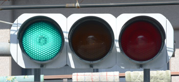 大和郡山市北西町の横型信号機